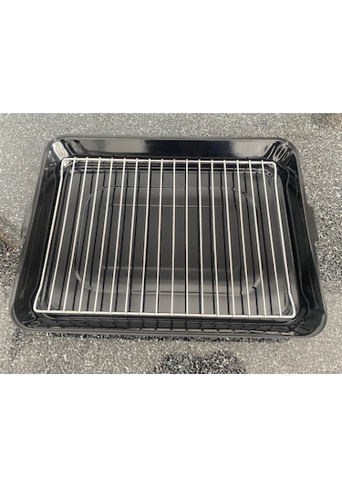 Emaye Kaplı Fırın Tepsisi Siyah