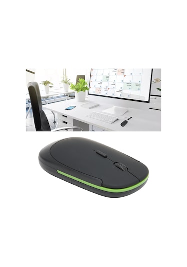 Tenfowee 2.4ghz Kablosuz Fare, 3 Seviye Dpı Ayarlı 1000/1200/1600 , Ultra İnce Tasarım, Taşınabilir, Siyah Pil İle Teslim Edilmez