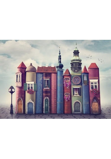 Nova 1000 Parça Kitapların Sihirli Dünyası Puzzle - Kitap Şehri