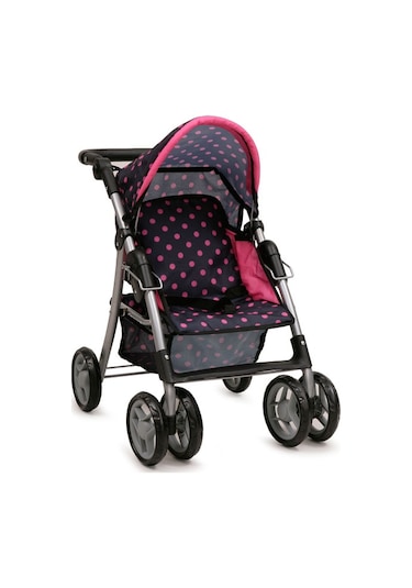 Nano Oyuncak Bebek Arabası Pinky Dots
