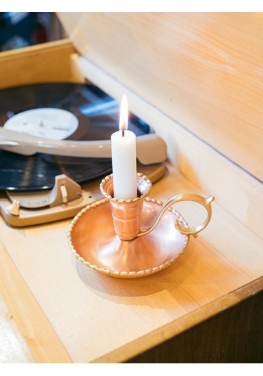 Bakır El Şamdanı Eritmel Model Mat Renk