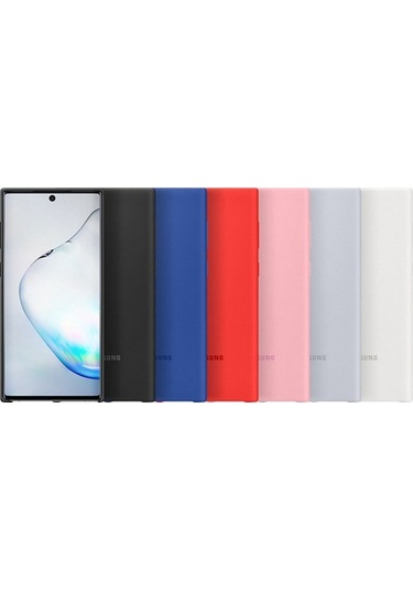 Samsung Note10 Silikon Kılıf - Beyaz Ef-pn970twegww