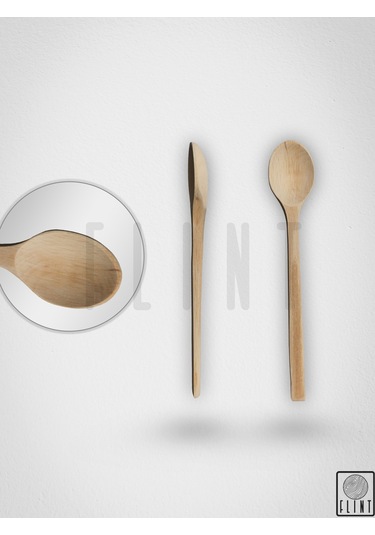 Gürgen Ağacı El Yapımı Tahta Ahşap Kaşık Mutfak Yemek Kaşığı 20cm