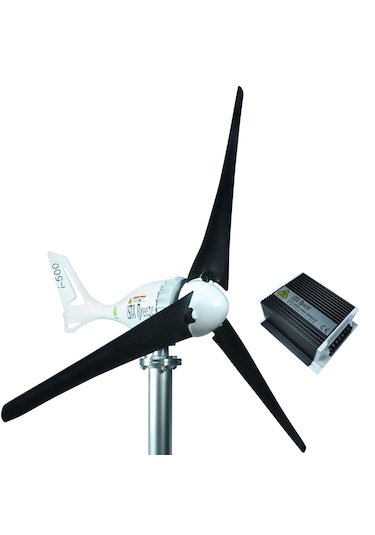 Set İ-500 12v / 24v Rüzgar Türbini + Hibrit Şarj Kontrol Cihazı