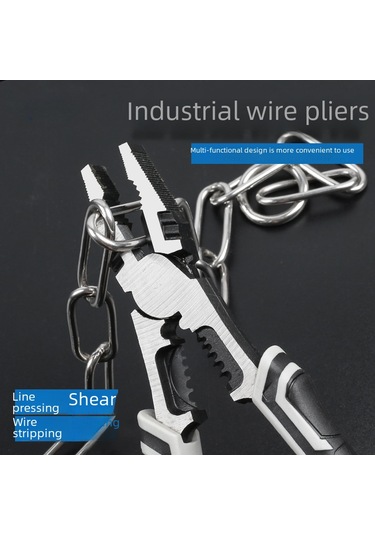 Maiyame Elektrikçi Ve Ev Kullanıma İdeal Çelik Çok Fonksiyonlu Tıkma, Kesme Ve Dişli Penset Seti Endüstriyel Kalite