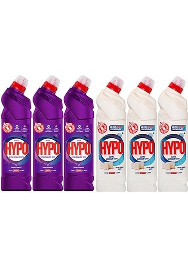 Hyper Hypo Ultra Çamaşır Suyu 3 Lavanta Ve 3 Beyaz Sabun 750 Gr X 6 Adet