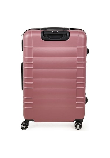 Hoffmanns Travel Star Büyük Boy Abs Valiz - Gülkurusu - 76x52x30 Cm Gülkurusu
