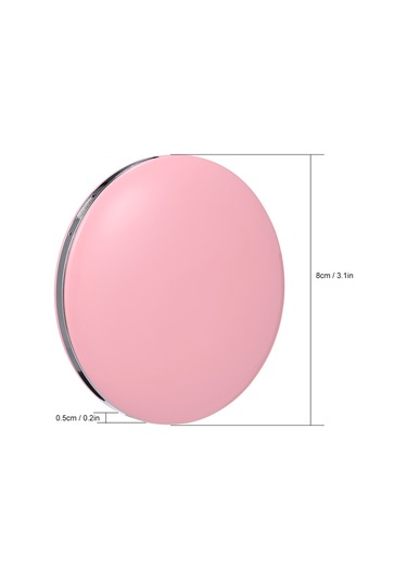 Vkemall Kozmetik Mini Taşınabilir Cep Led Makyaj Aynası Işıklı Şarj Edilebilir El Kompak