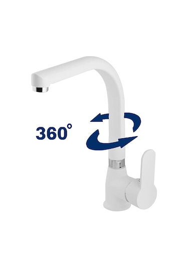 Venita Beyaz Aura Mutfak Eviye Batarya