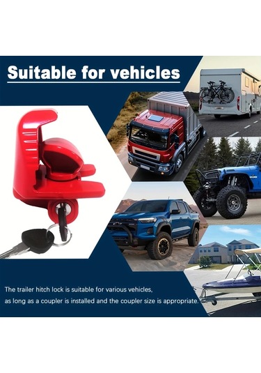 Xuweiwei Orange Heavy-duty Steel Tow Hook Universal Tongue Lock Dayanıklı Çelik Çekme Kancası Kilit Rv Tekne Karavan Aksesuar