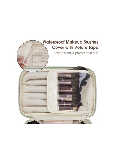 Reedark Büyük Kapasiteli Yeşil Seyahat Kozmetik Çantası - Pratik Ve Dayanıklı