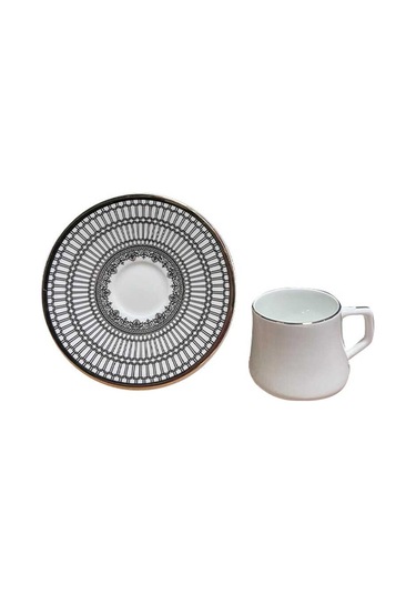 Evaliza Crown 6 Kişilik Kahve Fincan Takımı 44084 Çok Renkli