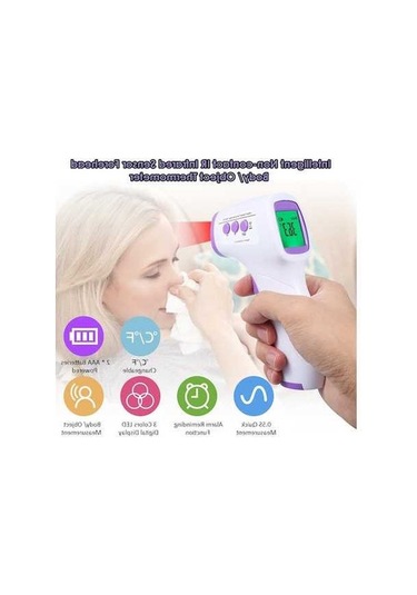 Novahub Anında Ölçüm Kızılötesi Alın Termometre - Led Ekranlı, Obje & Vücut Sıcaklığı Ölçer - Temassız, Güvenli Ve Kolay Kullanım