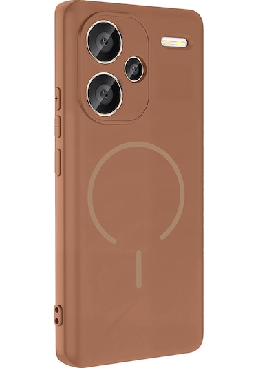 Redmi Note 13 Pro Plus 5g Kılıf M-safe Şarj Özellikli Msra Meta Kapak - Siyah Siyah