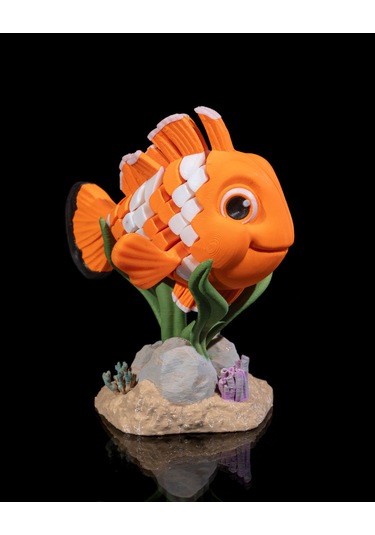 Hareketli Palyaço Balığı Ve Standı 10x7cm