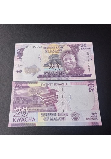 Escoines Koleksiyon 3996368f424728d26d 20 Kwacha Malavi Çil Eski Yabancı Kağıt Para