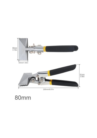 Fochsia 80 Mm Kayar Tutamaklı Metal Bükme Mengenesi Düz Çene İnşaat Dıy