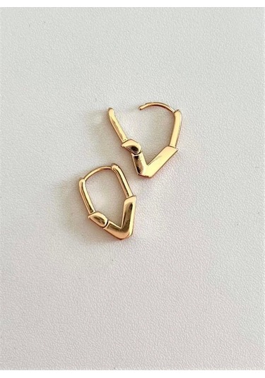 Üçgen Motiflil Çengel Küpe Çift Çok Renkli