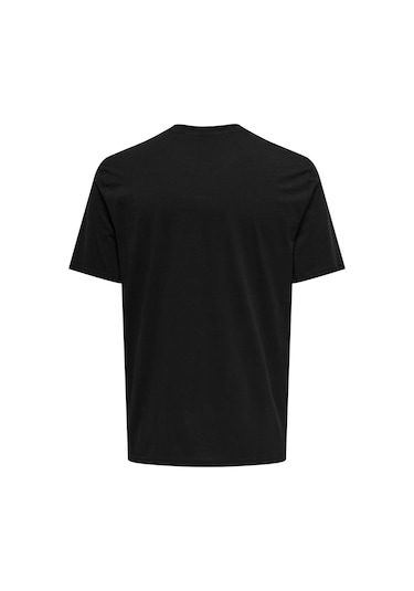 Only & Sons Erkek T Shirt 22028147 Siyah Siyah