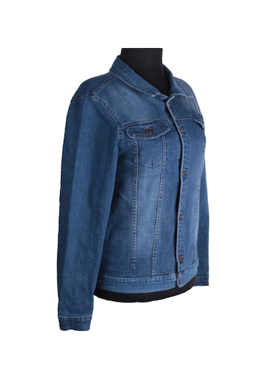 Trend Mont Denim Giyim Mavi Kot Ceket Mavi