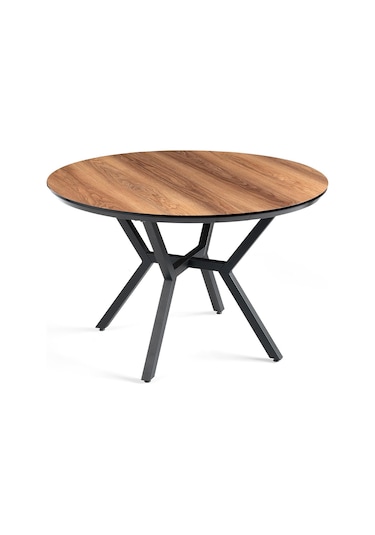 Roza Alfa Yuvarlak Highgloss Mutfak Masa Sandalye Takımı 120cm