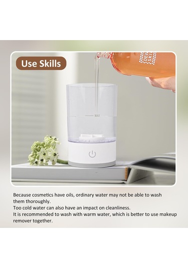 Comius Sharp Makyaj Fırçası Temizleyici, Otomatik Dönen Kozmetik