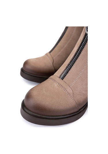 Tamer Tanca Kadın Hakiki Deri Vizon Nubuk Casual Bot 599 30049 Bn Bot Sk25-26 Vızon Nbk Kahve