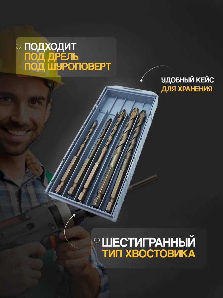 Seramik, Fayans Ve Cam İçin Matkap Ucu Seti 413681007