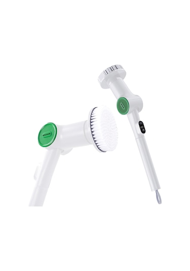 K500 Çok Amaçlı Şarjlı Elektrikli Temizlik Fırçası Uzayabilir Gövde, Zengin Başlık Seti, Ipx6 Su Geçirmezlik