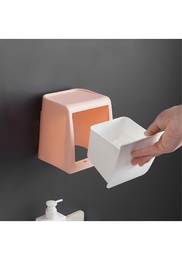 Jeemson Duvar Veya Masa Üstü Kullanıma Uygun Deliksiz Otomatik Geri Tepki Atık/ev Aletleri Saklama Kutusu Gri Gri