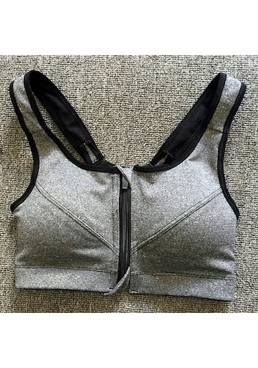 Moveevo Kadınlar İçin Spor Bra - Önden Reçmeli, Çelik Çember Yok, Fitness/koşu/yoğun Aktivite İçin, Xl-5xl Büyük Bedenler, Siyah, Hafif Ve Dayanıklı Diğer