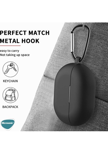 Microsonic Huawei Freebuds Pro Mat Silikon Kılıf Siyah