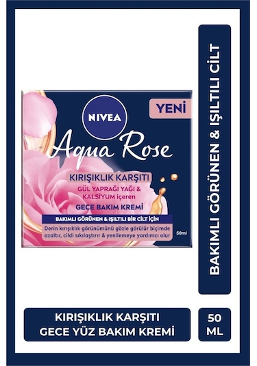 Nivea Aqua Rose   Gece Bakım Kremi 50 ML