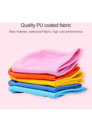 Dm Çocuk Su Geçirmez Saç Bakım Pu Kaplamalı Karikatür Desenli Yüzme Bonesi Pembe Ayı Pembe