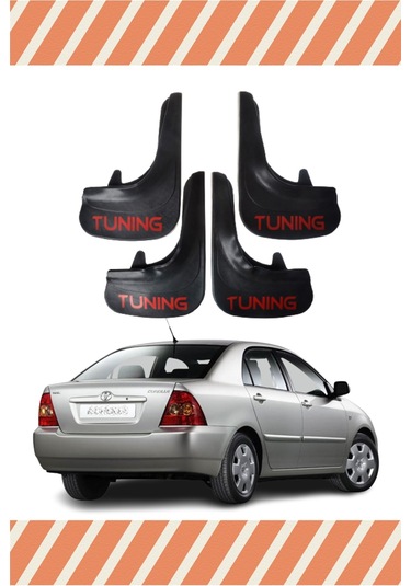 Toyota Uyumlu Corolla Tüm Kasalar Tunıng Yazılı 4'Lü Tozluk Çamurluk Paç