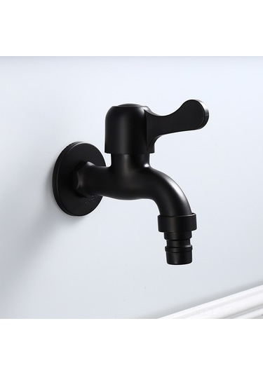 Yaozixa 304 Çelik Tek Soğuk Su Hızlı Açık Kran - Kısa Tip Ev Çamaşır Makinesi Su Armatürü