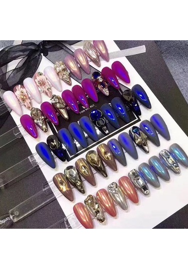 Yeni Tırnak Sanatı Aurora Buz Şeffaf Çıplak Ayna Bukalemun Fantezi Sihirli Ayna Peri Tırnak Simi 29 -2020 Yeni Aurora Nude Pudra