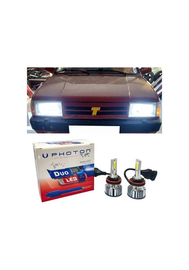 Tofaş Şahin Led Xenon Uzun + Kısa Farı Ampulü H4 Duo Yeni Seri Beyaz