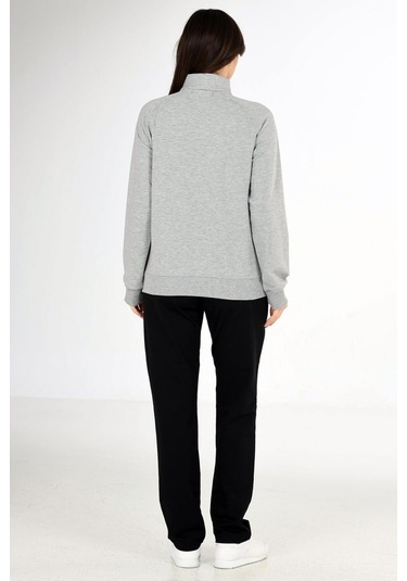 Trend Hill Gri Melanj Kadın Büyük Beden Eşofman Takım Edy201836B