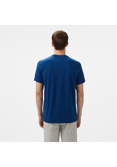 Nautica Erkek Mavi Regular Fit T-shirt Düz V55013t Mavi