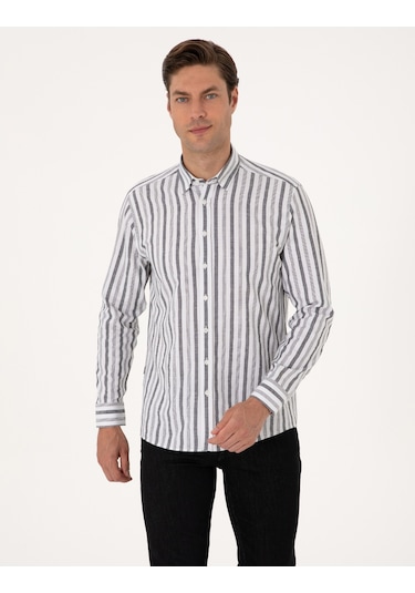 Pierre Cardin Erkek Siyah Gömlek Desenli 50312269-vr046 Siyah