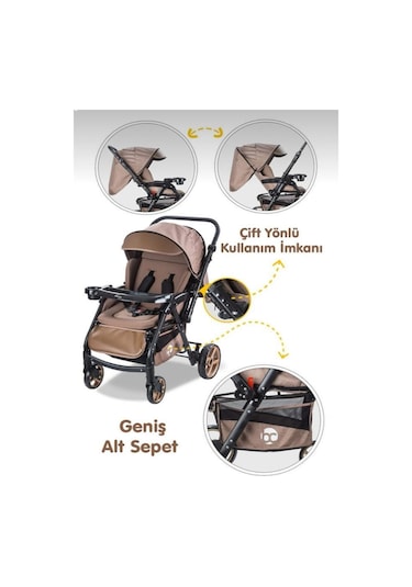 Baby Care Combo Maxi Pro Çift Yönlü Bebek Arabası