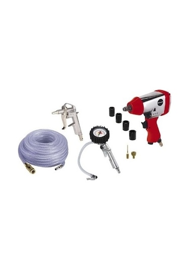Einhell 10 Parça Kompresör 260/2 Havalı Aksesuar Seti – 4020565