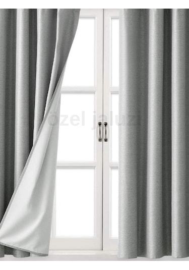 1. Kalite Gri Blackout Karartma Pilesiz Güneşlik 528 Gri