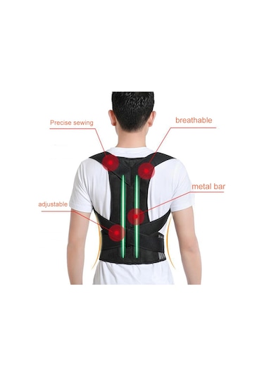 Valkrie Unisex Dik Duruş Sırt Duruş Desteği Korse
