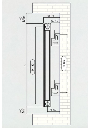 Alüminyum Radyatör 60x119 17 Dilim Antrasit Ral7016 Smyrna