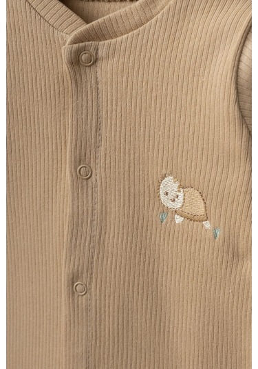 Bebitof 10 Parça Gülen Kaplumbağa Hastane Çıkışı Pamuklu Kahverengi