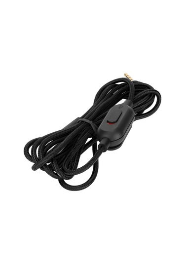 Logitech G Pro G Pro X G433 G233 Siyah İçin Ses Kontrolü Ve Sessiz Düğmeli Dokuma Kulaklık Kablosu