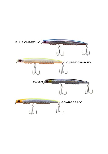 Ryuji Montero 95 S 12.5gr / 9.5cm Maket Yem Blue Chart Uv