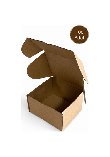 14x12x8 Cm E Dalga E-ticaret Karton Kutu , Kargo Kutusu 100 Adet 100 Adet